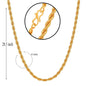 Gold-Polished Alloy Designer Chain - The Pari