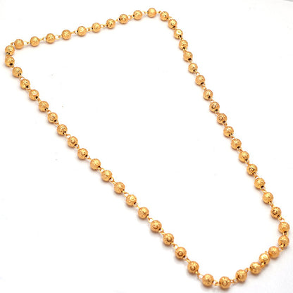 Gold-Polished Alloy Pearl Beaded Matarmala Chain - The Pari