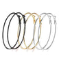 Rhodium-Plated Alloy Assorted Hoop Earrings Combo - The Pari