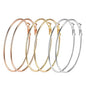 Rhodium-Plated Alloy Assorted Hoop Earrings Combo - The Pari