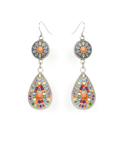 Silver-Plated Alloy Diva Look Stylish Contemporary Earrings - The Pari