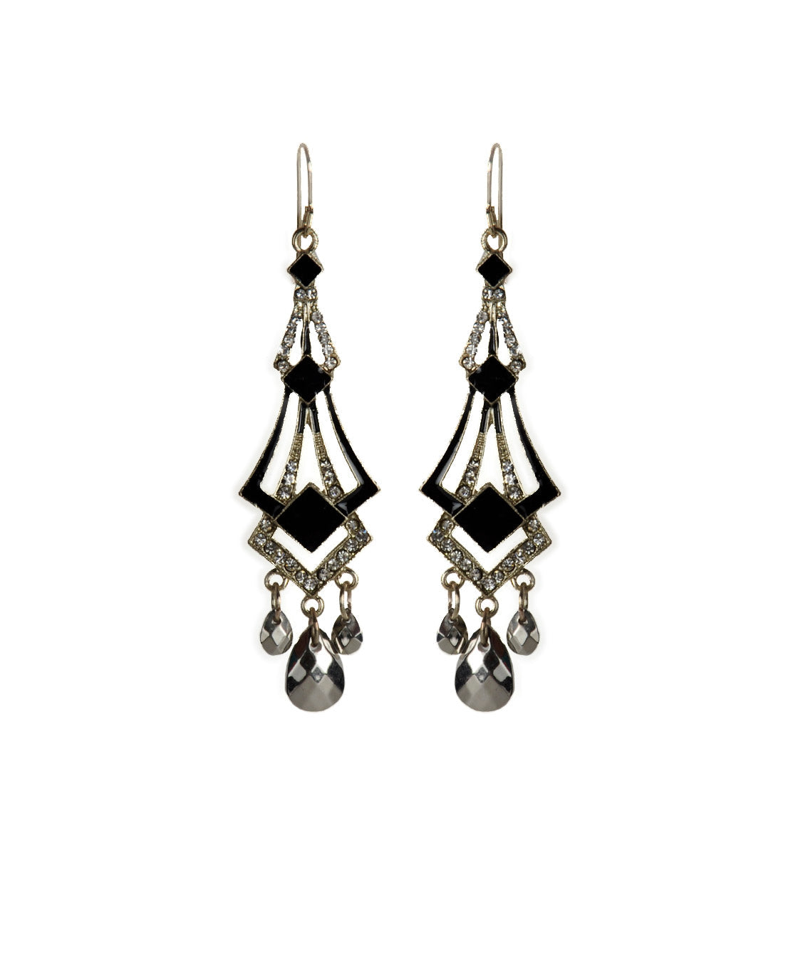 Gold-Polished Alloy Diva Look Stylish Contemporary Earrings - The Pari