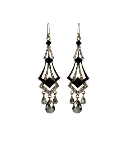 Gold-Polished Alloy Diva Look Stylish Contemporary Earrings - The Pari