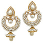Gold-Polished Alloy Traditional Look Pearl Studded Earrings - The Pari