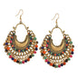 Gold-Polished Alloy Oxidised Designer Earrings - The Pari