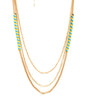 Gold-Polished Alloy Neon Strands Necklace - The Pari
