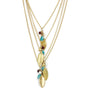 Gold-Polished Alloy Long Tripple Layer Chain Necklace - The Pari