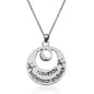 Silver-Plated Alloy Stainless Steel Love Quote Pendant Necklace - The Pari