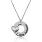 Silver-Plated Alloy Stainless Steel Love Quote Pendant Necklace - The Pari