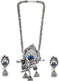 Rhodium-Plated Alloy Krishna Silver Necklace - The Pari