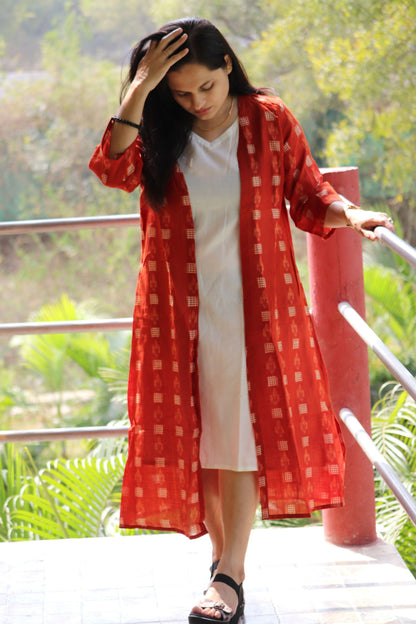 Earthyweaves AgniSvarna Sambalpuri Dress