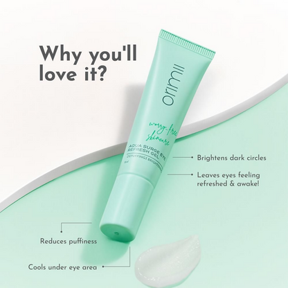 Orimii Under Eye Cream Gel for Dark Circles with Vitamin C