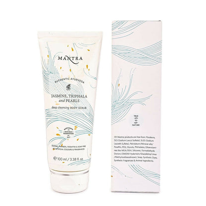 Mantra Herbal Jasmine, Triphala and Pearls Deep Cleansing Body Scrub