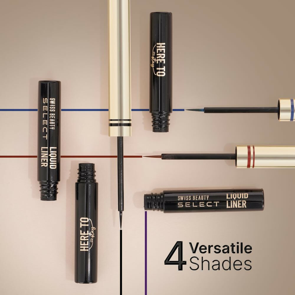 Swiss Beauty Select Here To Stay Liquid Liner, 4- Magnet Black