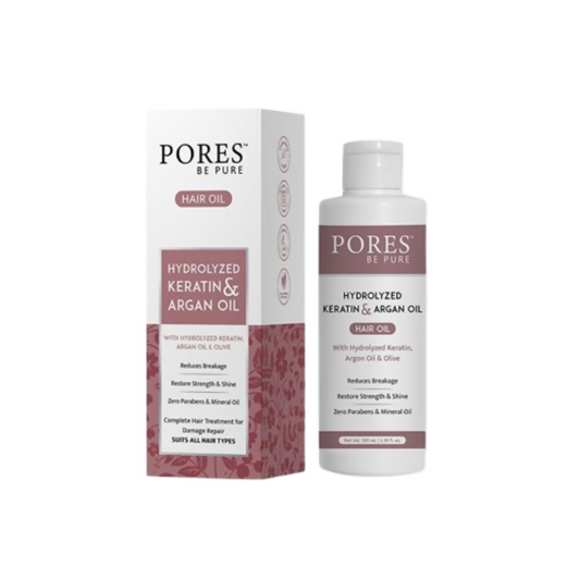 Pores Be Pure Keratin & Argan Hair Oil