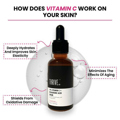 Thriveco 10% Vitamin C+ Hyaluronic Acid Serum