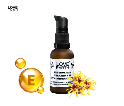 Love Earth Retinol 2.5% Vitamin E & Hyaluronic Acid – Face Serum