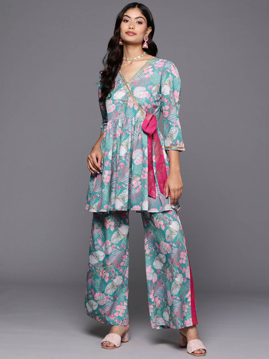 Ahalyaa Women's Traditional Wear Co-ods - Green