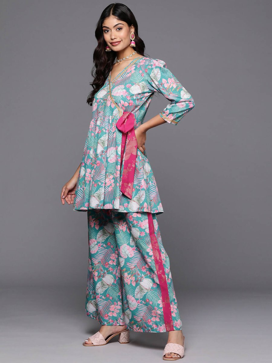 Ahalyaa Women's Traditional Wear Co-ods - Green
