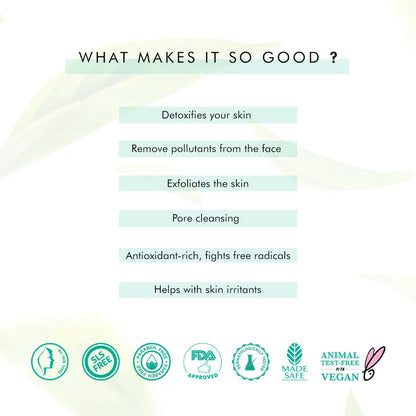 mCaffeine Green Tea Face Wash with Vitamin C & Hyaluronic Acid