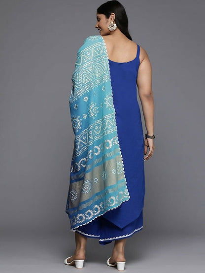 Ahalyaa Women's Traditional wear Kurta Set - Blue