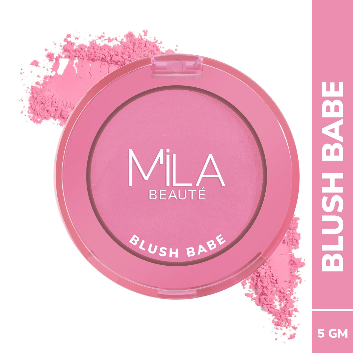 Mila Beaute Babe Blush Powder Blush - Candy Pink