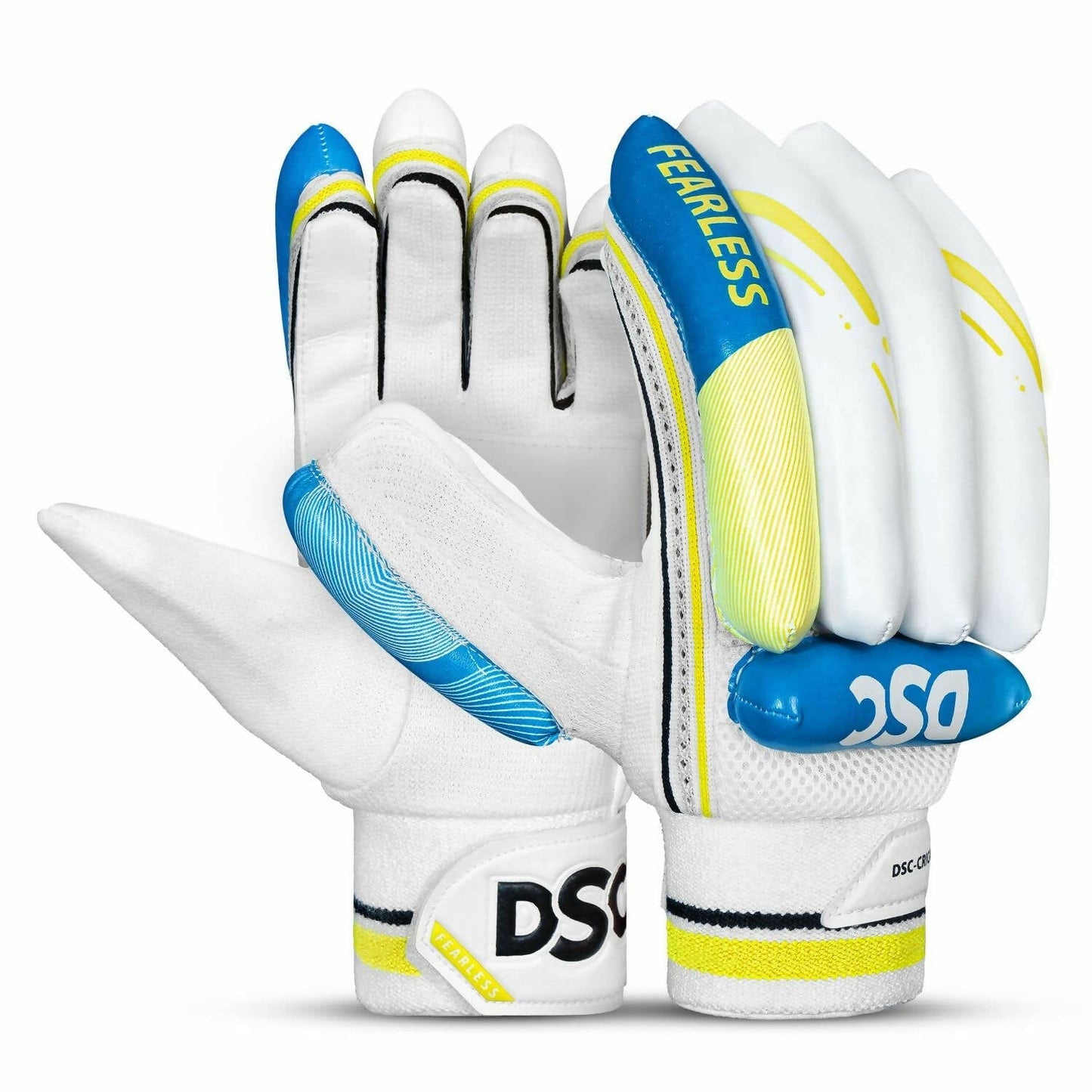 DSC Condor Ruffle Cricket Batting Gloves - Youth Left Multicolour with Cotton Gusset