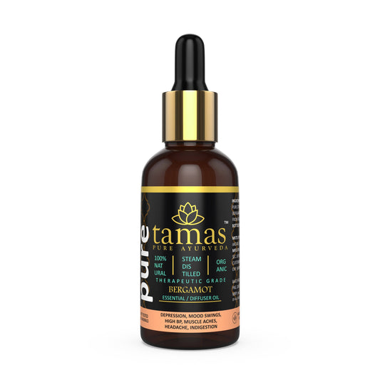 Tamas Pure Ayurveda 100% Organic Bergamot Essential Oil- USDA Certified Organic