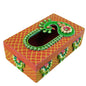 Kundan HandiKrafts Mdf Tissue Box - Red And Yellow