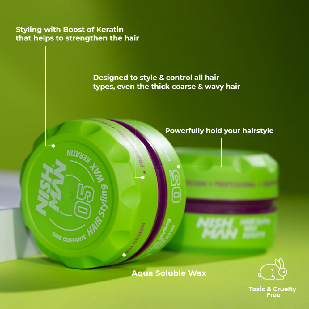 Nishman Keratin Hair Styling Wax