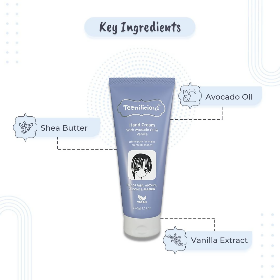 Teenilicious Hand Cream With Avocado Oil & Vanilla