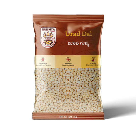 Sreshta Farms Natural Urad Dal (Minapa Pappu)