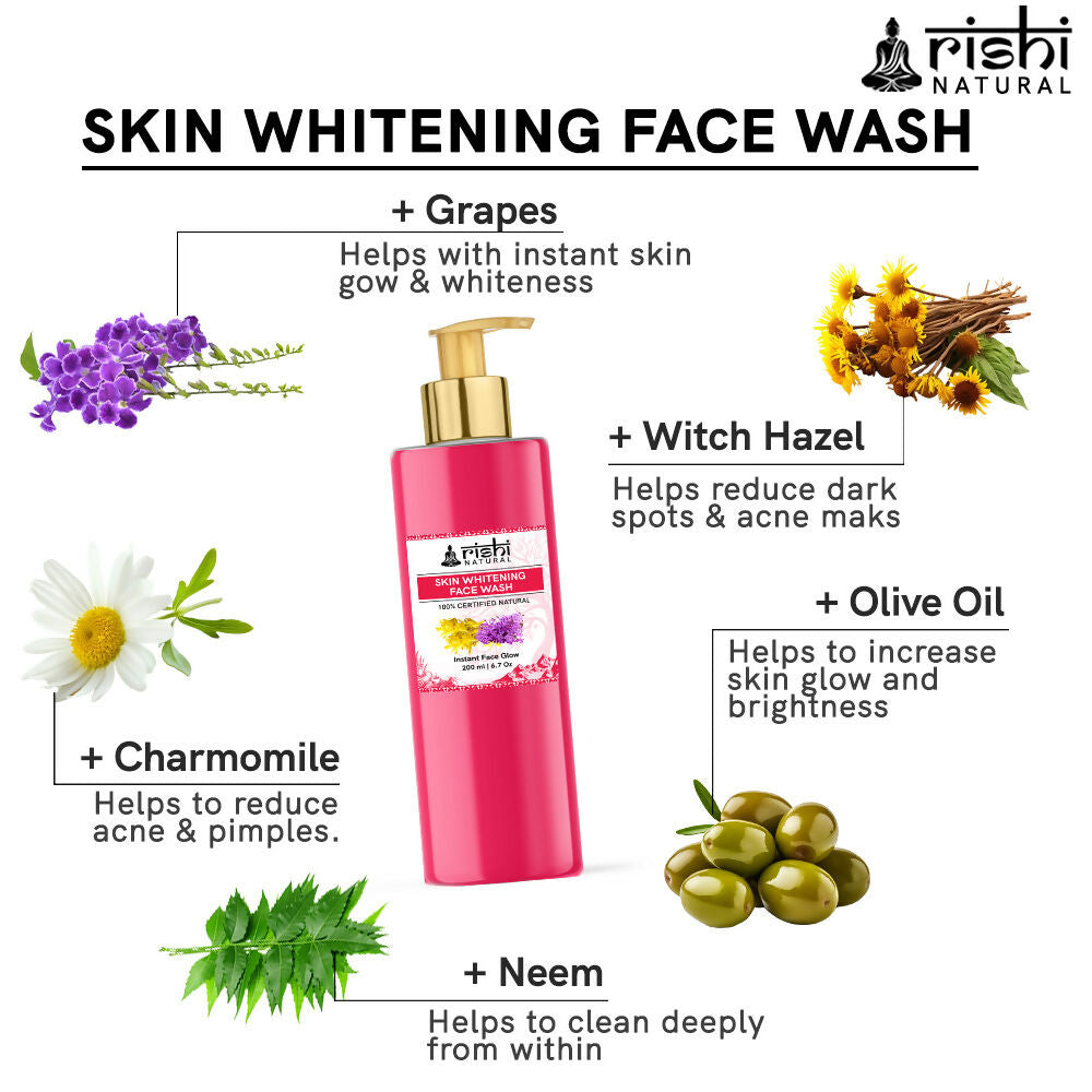 Rishi Natural Skin Whitening Face Wash