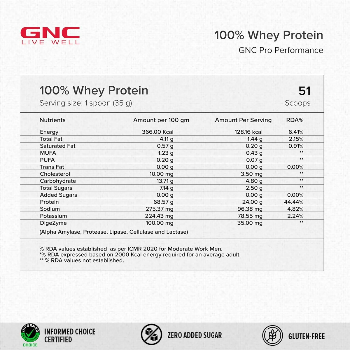 GNC Pro Performance 100% Whey Protein Muscle Growth Chocolate Supreme