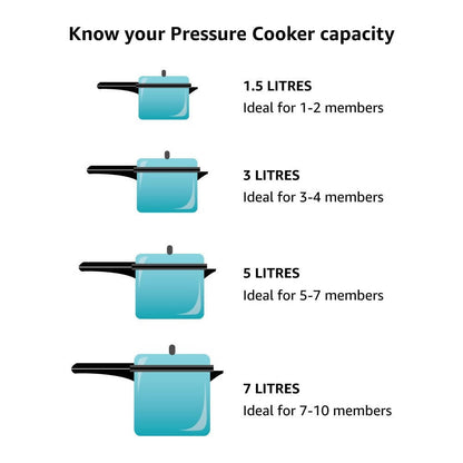 Hawkins Contura Pressure Cooker 6.5 Litre - Silver (HC65)