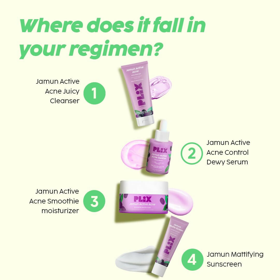 PLIX The Plant Fix 2% Niacinamide and Salicylic Acid Jamun Moisturizer and Serum Combo
