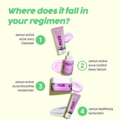 PLIX The Plant Fix 2% Niacinamide and Salicylic Acid Jamun Moisturizer and Serum Combo