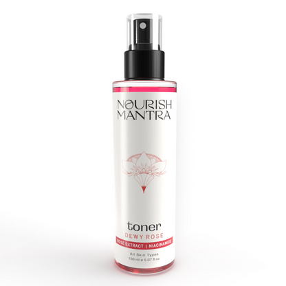 Nourish Mantra Dewy Rose Toner with Niacinamide & Vitamin B5 for Radiant