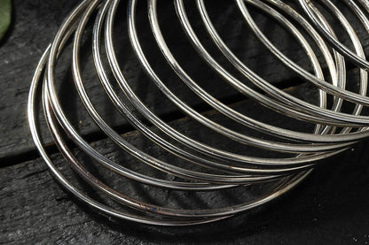 Mominos Fashion Kamal Johar Oxidised Alloy Silver Bangles Set