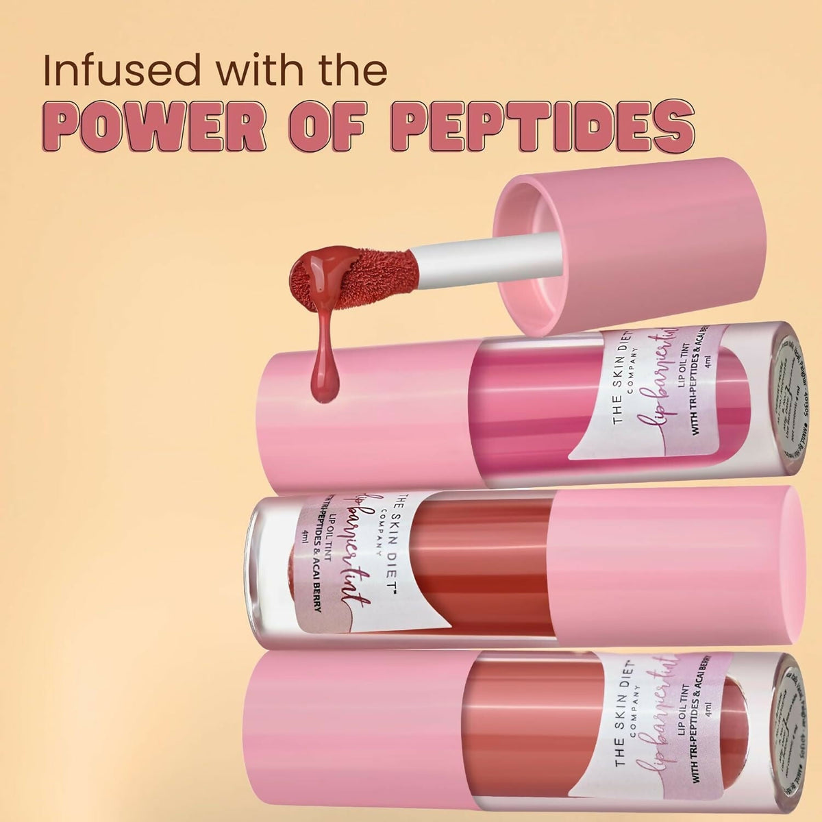 The Skin Diet Company Lip Barrier Tint Pink Affair - Brick Red