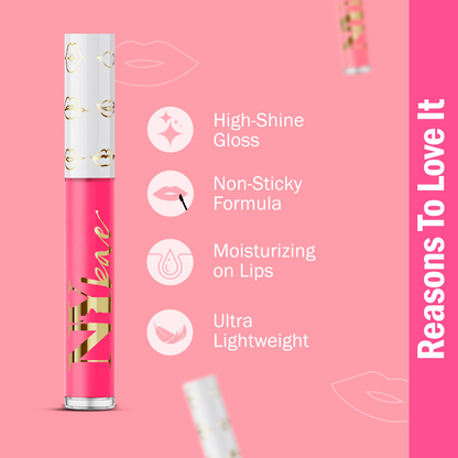 NY Bae Gloss Getter Lip Gloss - Pink Melon 02
