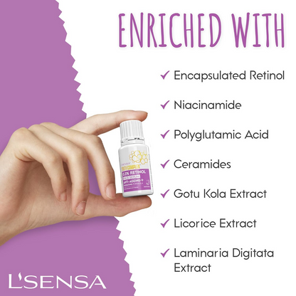 L'Sensa 0.3% Retinol Serum For All Skin Types