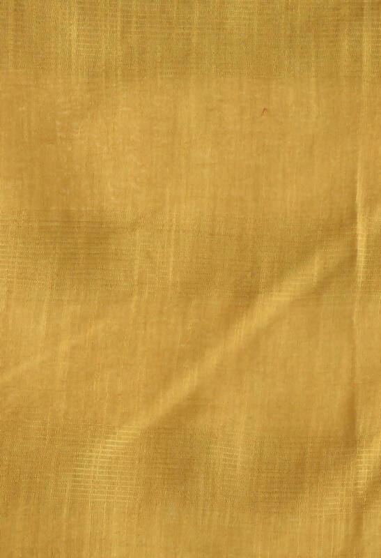 Mominos Fashion Moeza Golden Bhagalpuri Handloom 8 Line Ghichha Silk Saree with unstitched Blouse piece