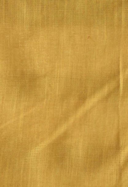 Mominos Fashion Moeza Golden Bhagalpuri Handloom 8 Line Ghichha Silk Saree with unstitched Blouse piece