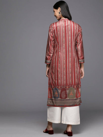 Ahalyaa Women's Traditional wear Kurta - Maroon