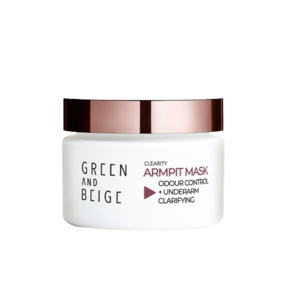 Green And Beige Clearity Armpit Mask Odour Control + Underarm Clarifying