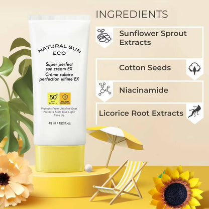 The Face Shop Natural Sun Eco Super Perfect Sun Cream Ex-SPF 50 - Korean Skincare