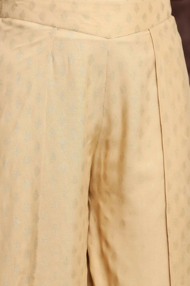 Juniper Gold Ethnic Motif Printed Rayon Tulip Pants
