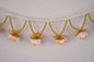 Kundan HandiKrafts Gold Orange Rose Thoranna