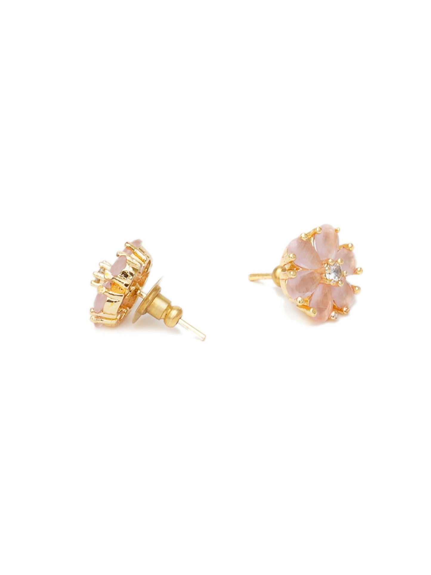 stone stud (peach) - Ruby Raang